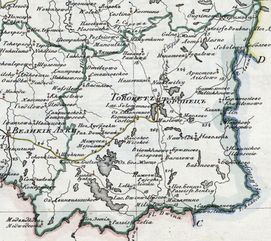 Карта Порховского Уезда