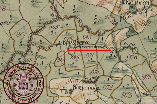 карта межевания Ростовского уезда 1800 года