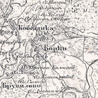 карта трехверстка Черниговской губернии военная