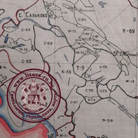 Образец карты межевания Киевской области - Полтавской губернии области