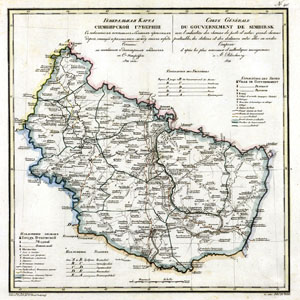 Карта Симбирской губернии 1821 г.