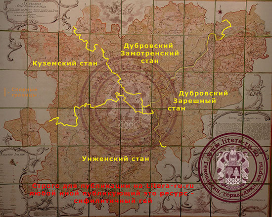 Границы Муромского уезда дореформенные