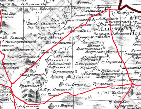 Карта мологского уезда